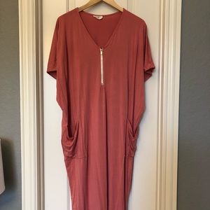 Dwell & Slumber Cocoon Dress- coral
